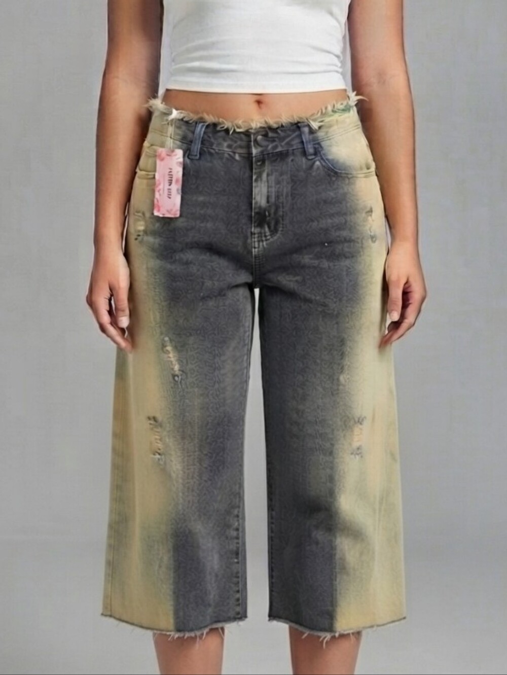 SHEIN Distressed Jorts